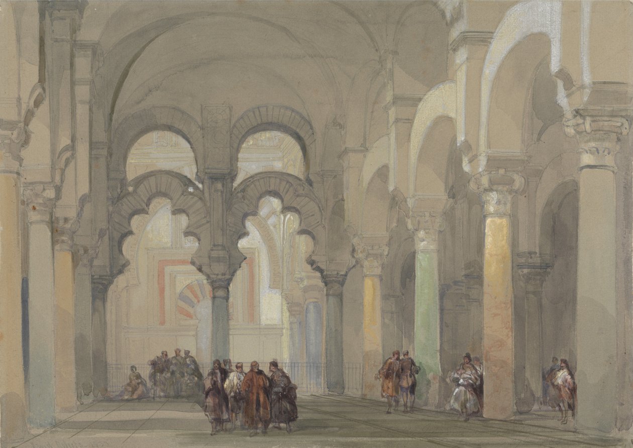 La moschea di Cordova da David Roberts