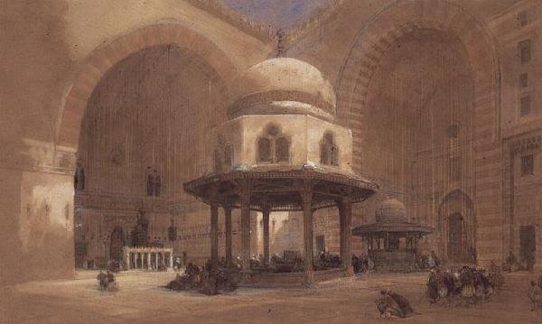La moschea del sultano Hassan, Il Cairo da David Roberts