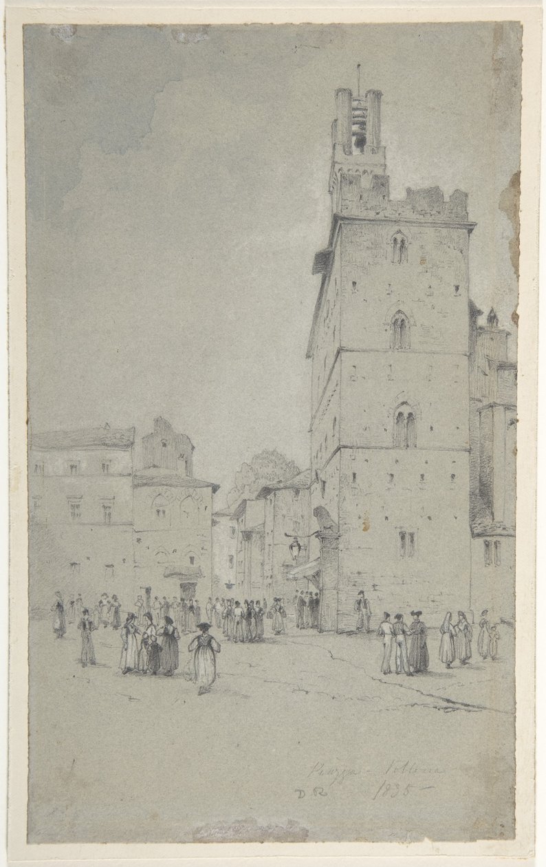The Palazzo dei Priori, Volterra da David Roberts