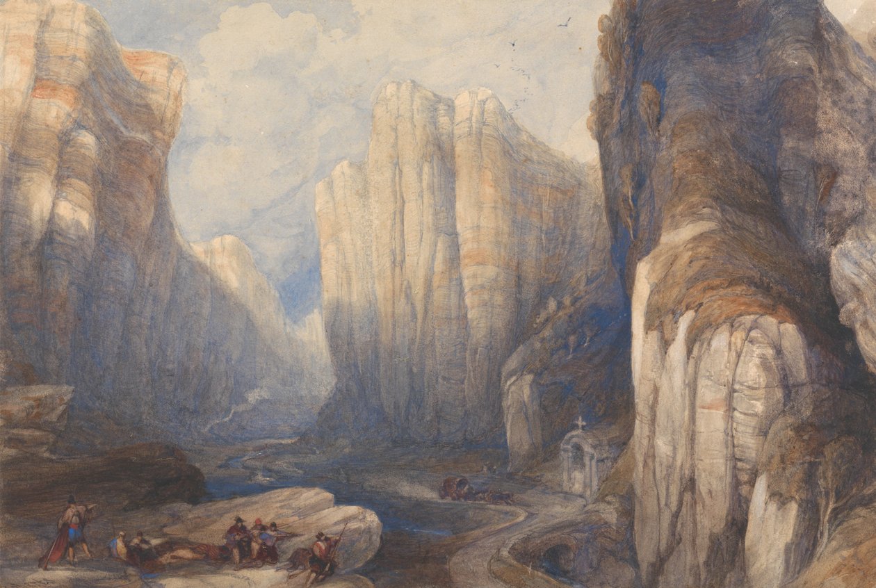 Il Passo di Pancorbo, i Pirenei da David Roberts