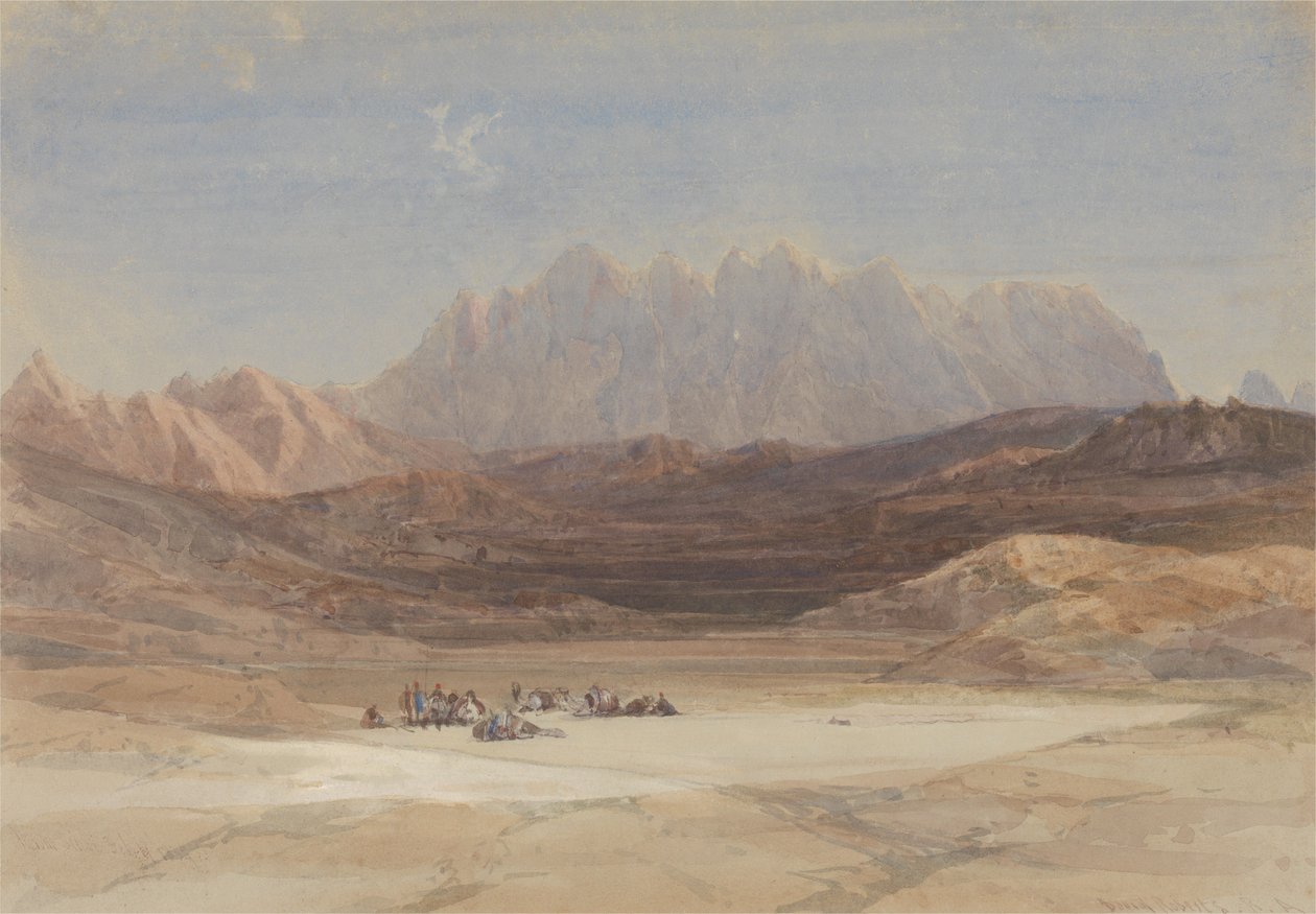 La pianura di El Raheh, Monte Sinai da David Roberts