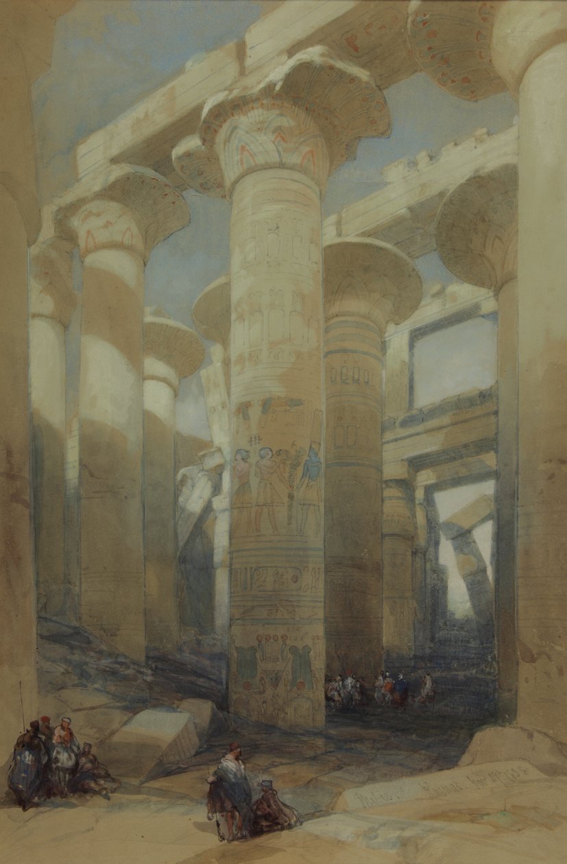 Il tempio, Karnak da David Roberts