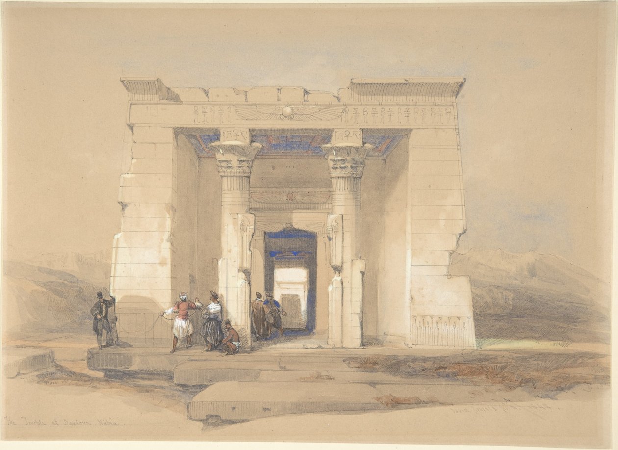 Il tempio di Dendur, in Nubia da David Roberts