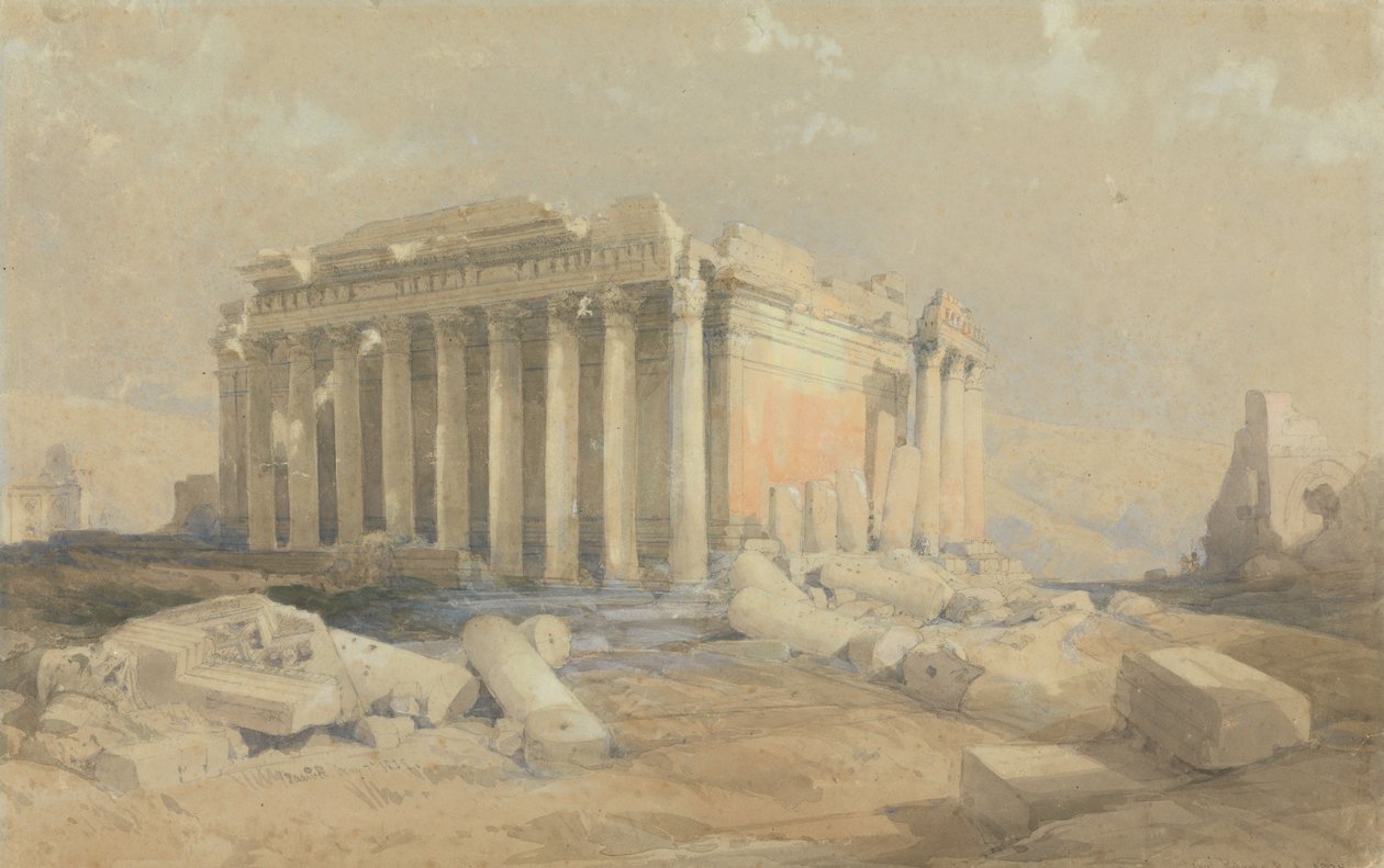 Il Tempio di Baalbec da David Roberts