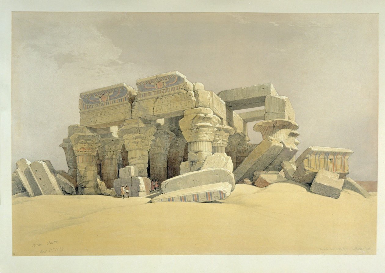 Il tempio di Kom Ombo da David Roberts