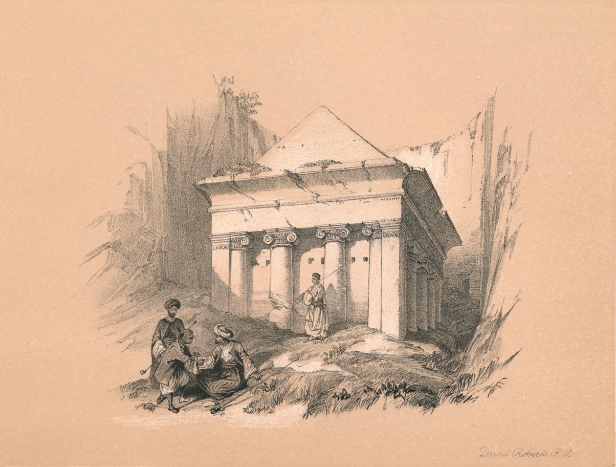 Tomba di Zaccaria, 1855 da David Roberts