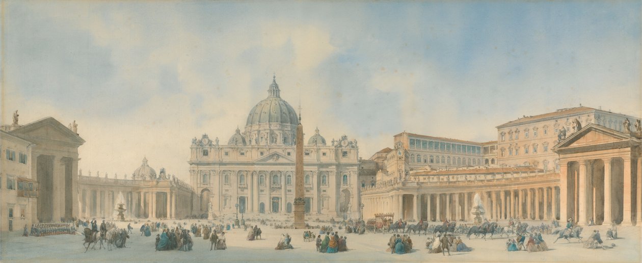 Vista di San Pietro, Roma da David Roberts