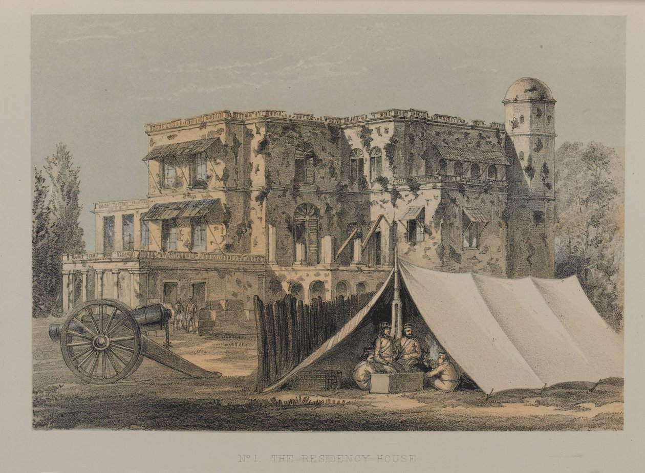 La Casa della Residenza, Lucknow da David Scott Lieutenant Colonel (after) Dodgson