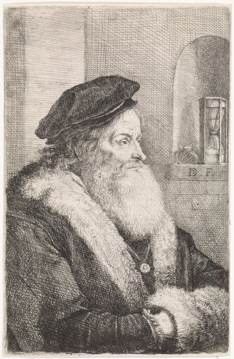 Vecchio con barba da David Teniers (II)