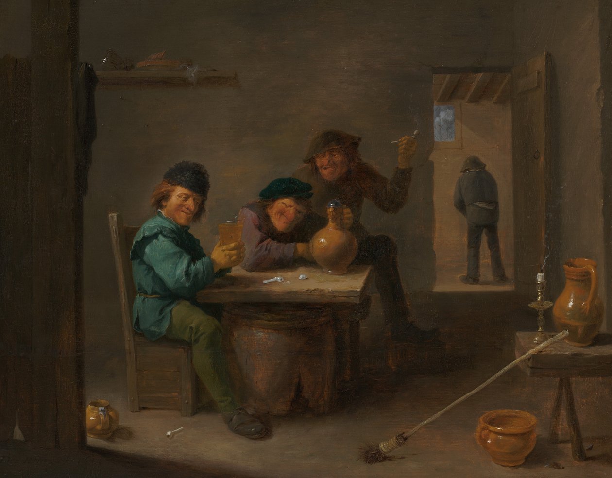 Contadini in una Taverna, c. 1633 da David Teniers II