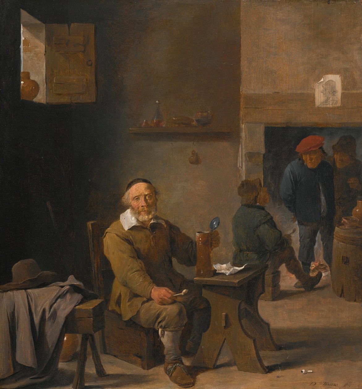 Un contadino in una locanda da David Teniers the Younger