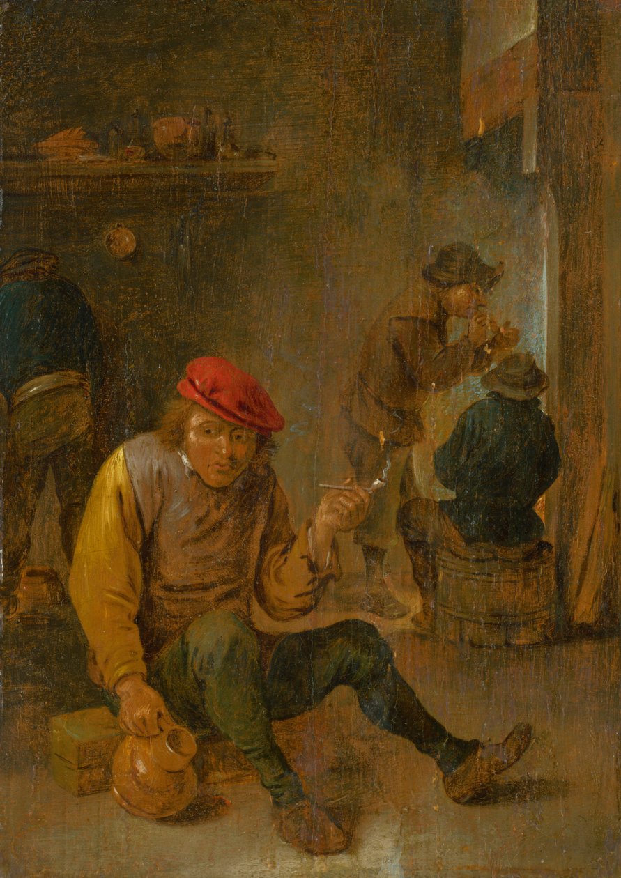 Un fumatore, c. 1650 da David Teniers the Younger
