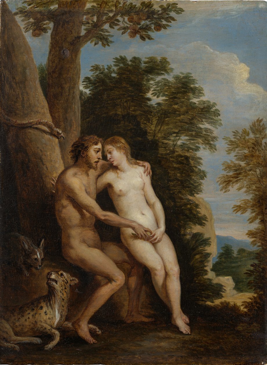 Adamo ed Eva in Paradiso da David Teniers the Younger