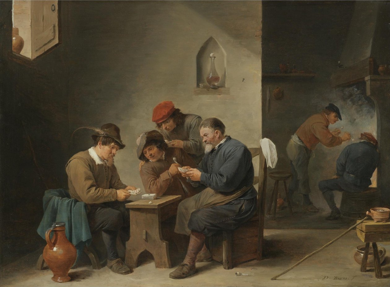 Giocatori di carte da David Teniers the Younger
