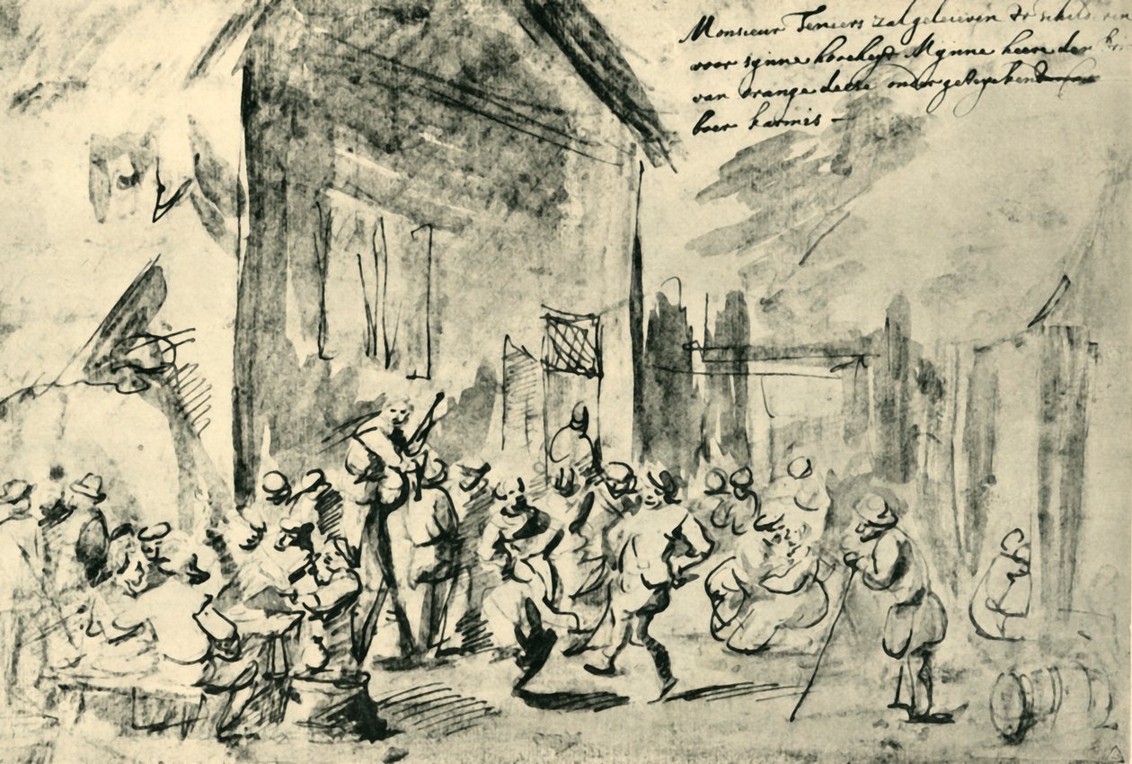Danza di campagna, metà-fine XVII secolo, 1943 da David Teniers the Younger