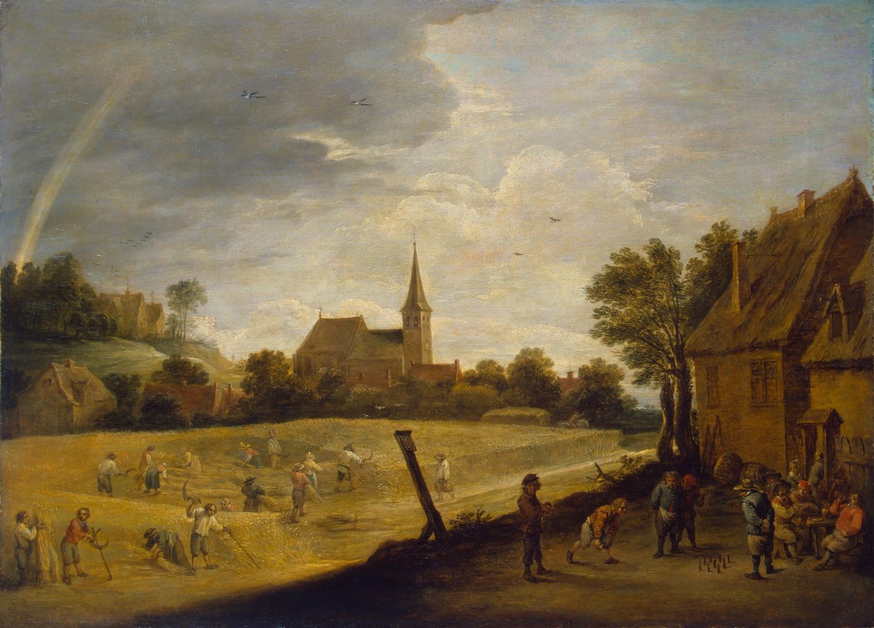 Mietitura da David Teniers the Younger