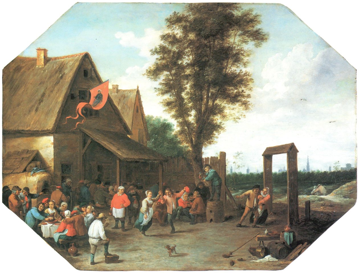 Festa del villaggio di San Giorgio da David Teniers the Younger