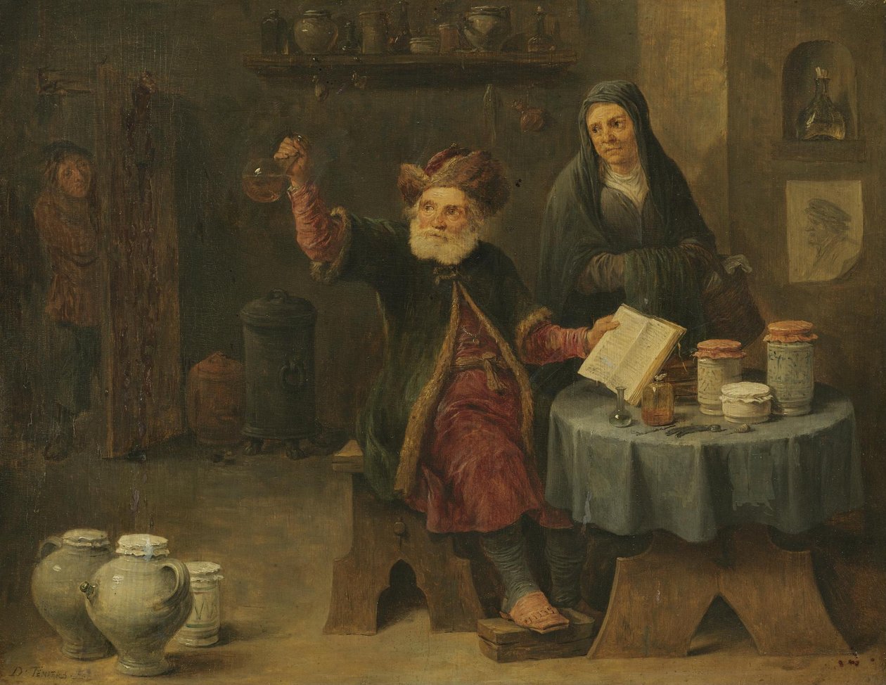 La visita dal medico da David Teniers the Younger