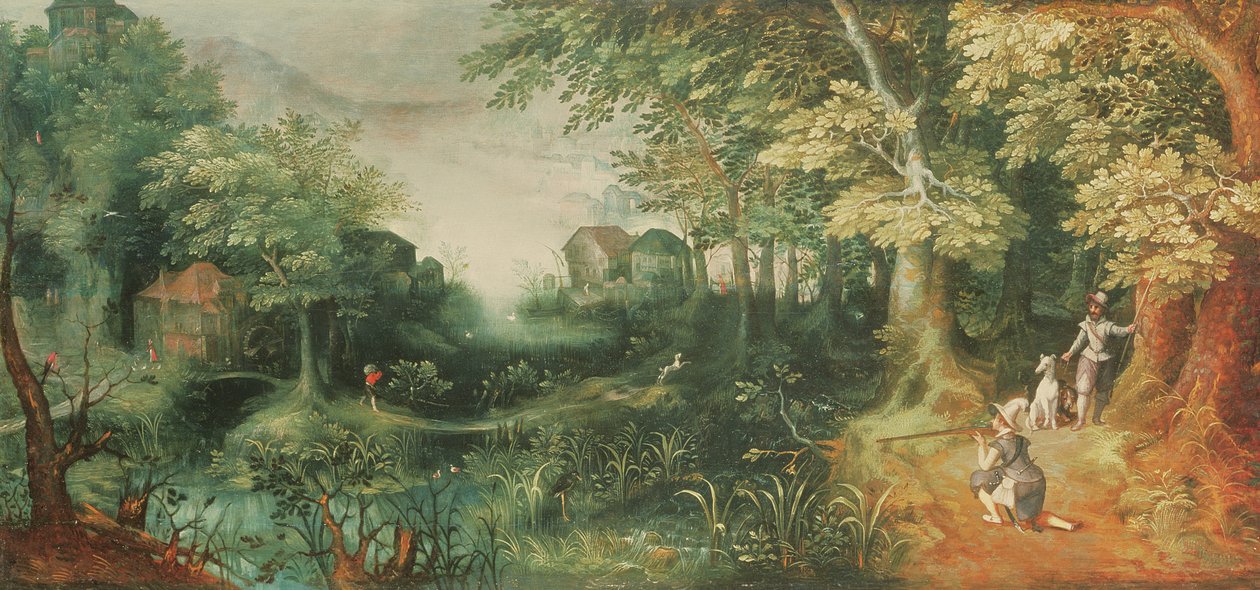 Paesaggio con cacciatori da David Vinckboons