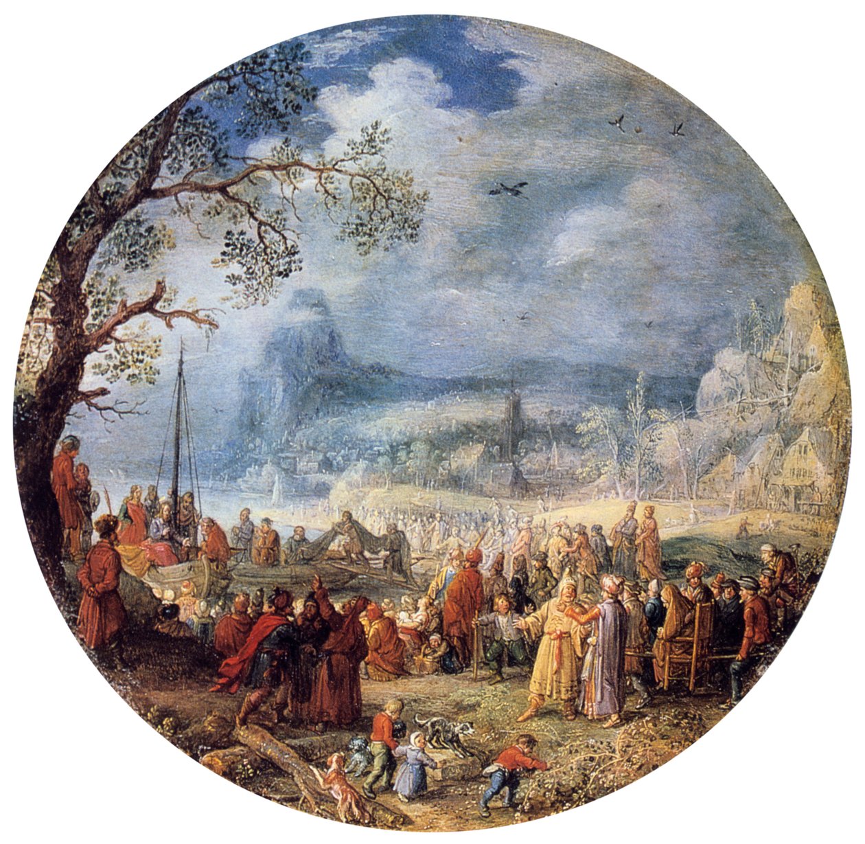 Il sermone di Cristo al lago di Genezareth, 1623 da David Vinckboons