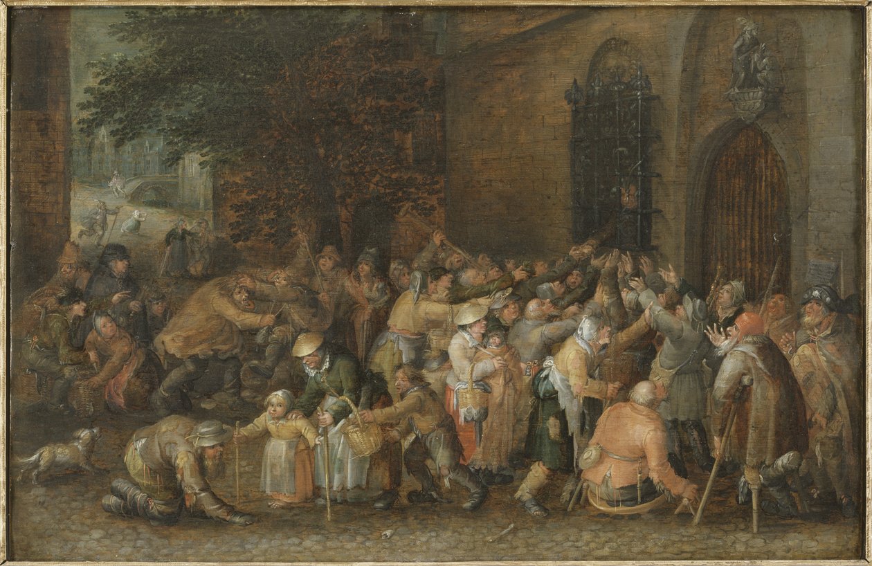 Distribuzione delle elemosine, c.1610 da David Vinckeboons