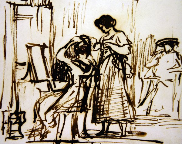Un Interno con una Donna che si Pettina da David Wilkie