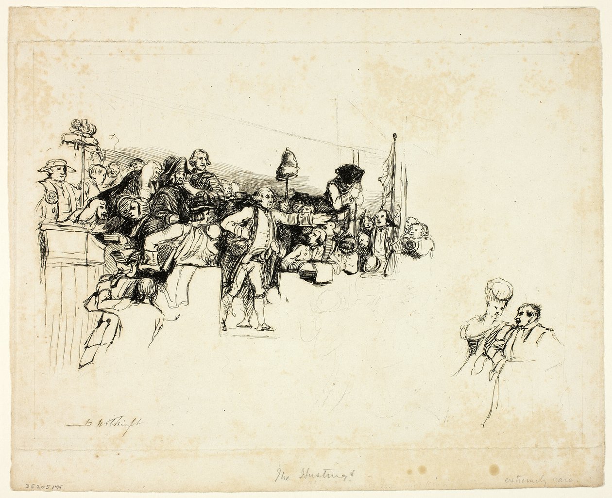 Charles James Fox alle elezioni di Covent Garden da David Wilkie