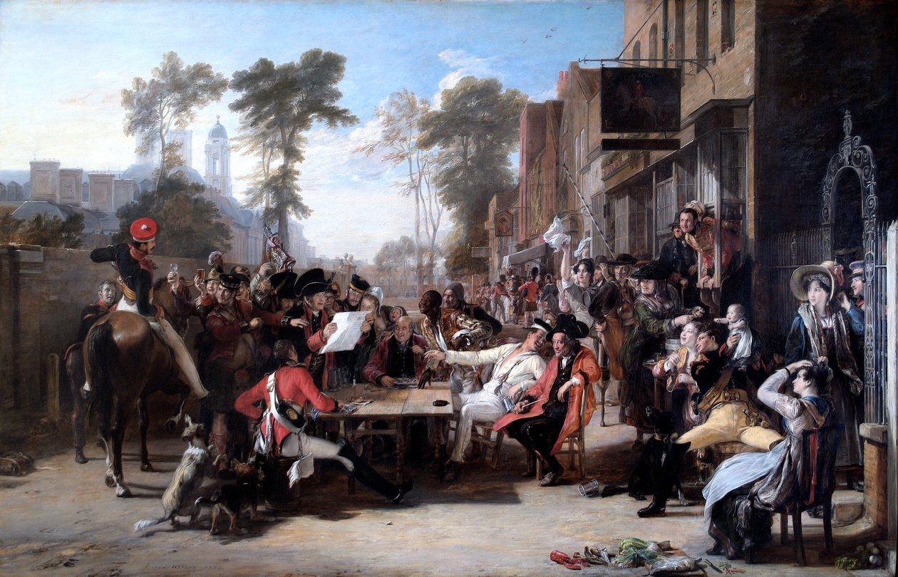 Pensionati di Chelsea che Leggono il Dispaccio di Waterloo da David Wilkie