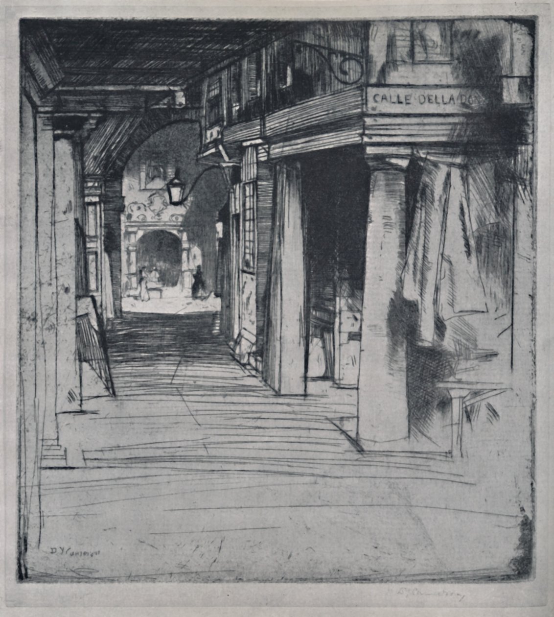Calle Della Donna, c1900, 1925 da David Young Cameron