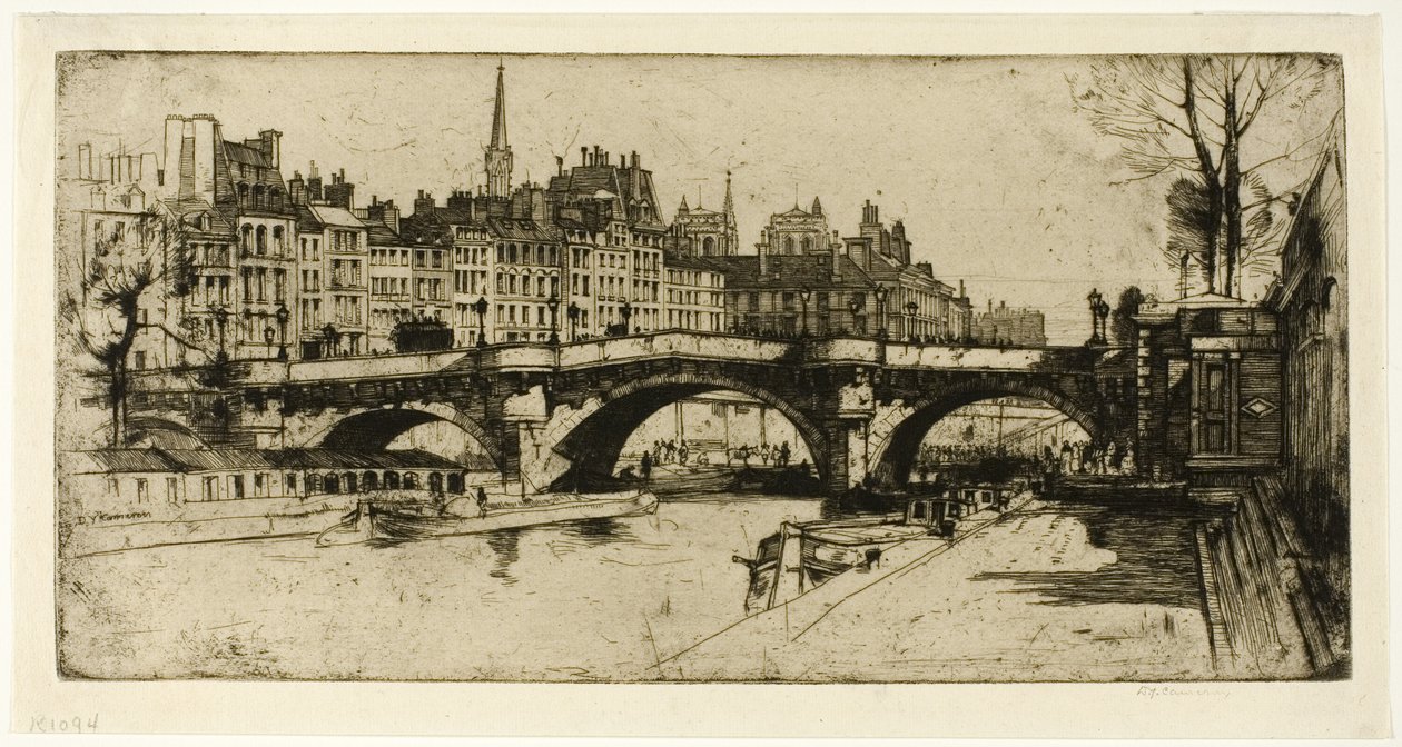 Pont Neuf, tavola uno dal Set di Parigi da David Young Cameron