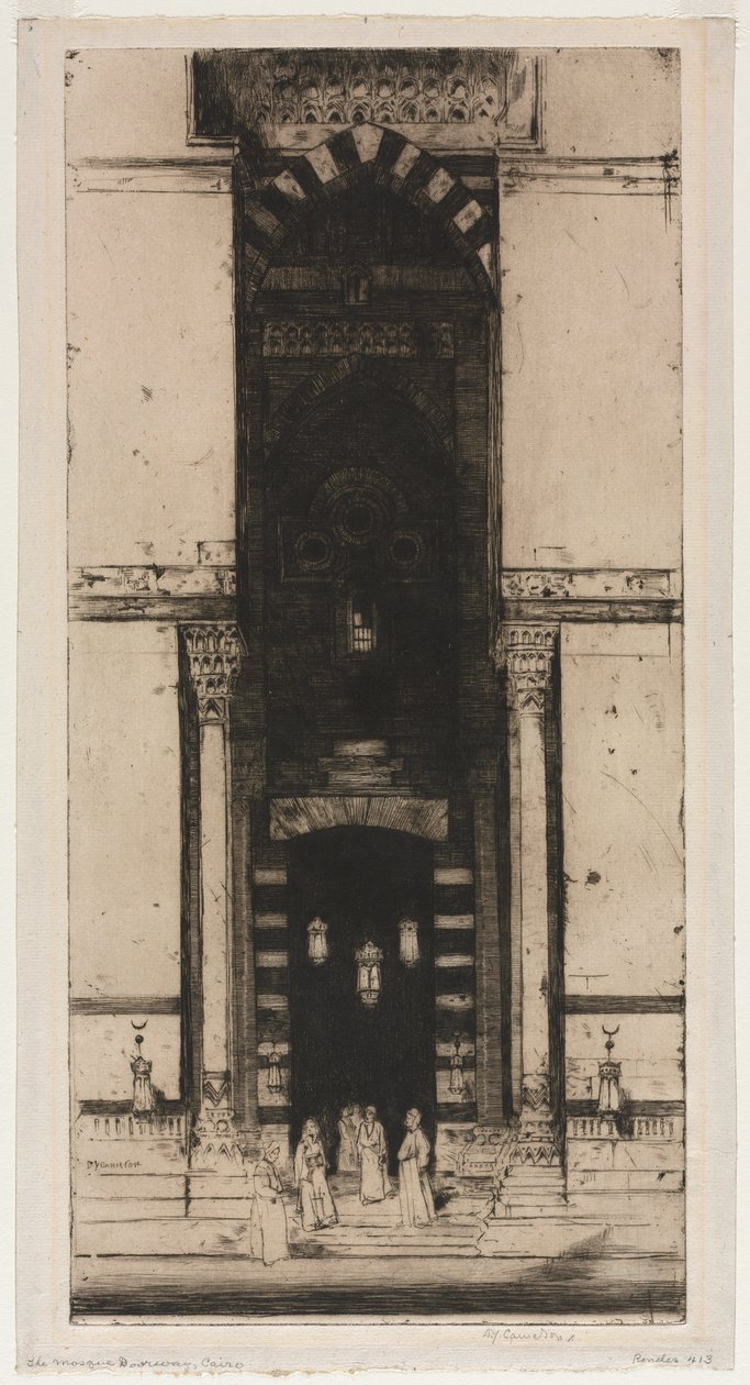 La porta della moschea, Il Cairo da David Young Cameron