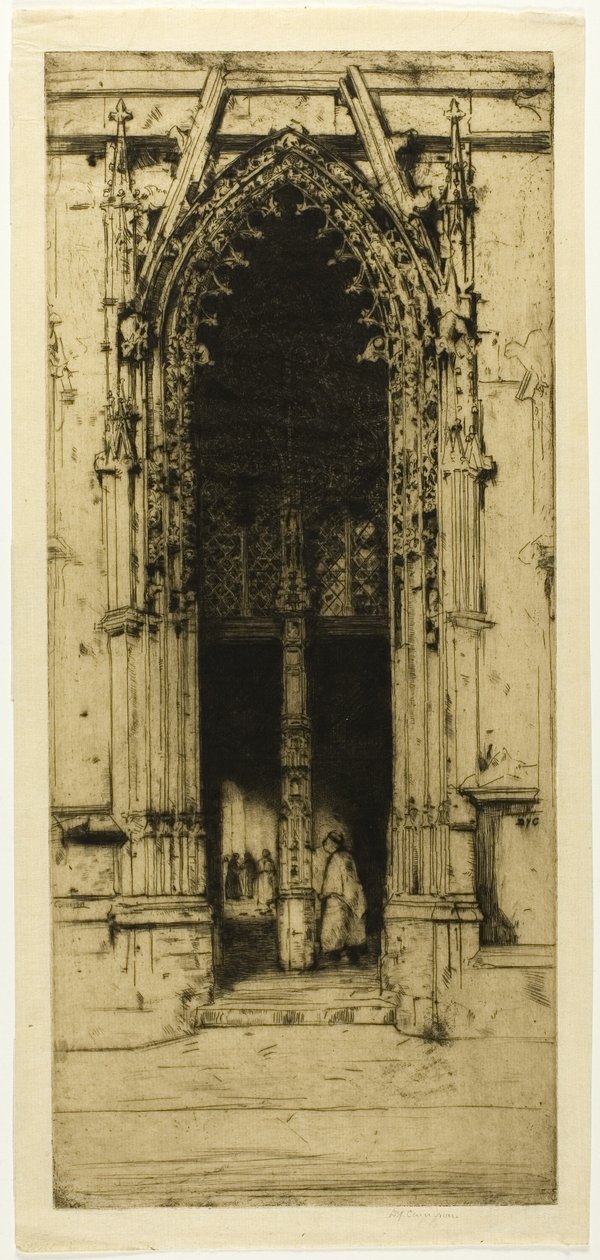 Il portico nord, Harfleur da David Young Cameron