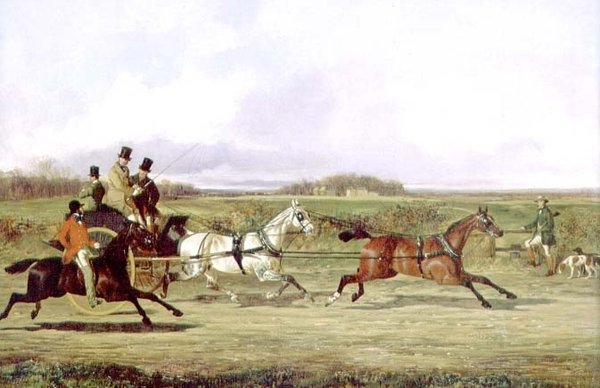 Un cacciatore che passa un tandem con uno sportivo vicino a uno stile da David of York Dalby