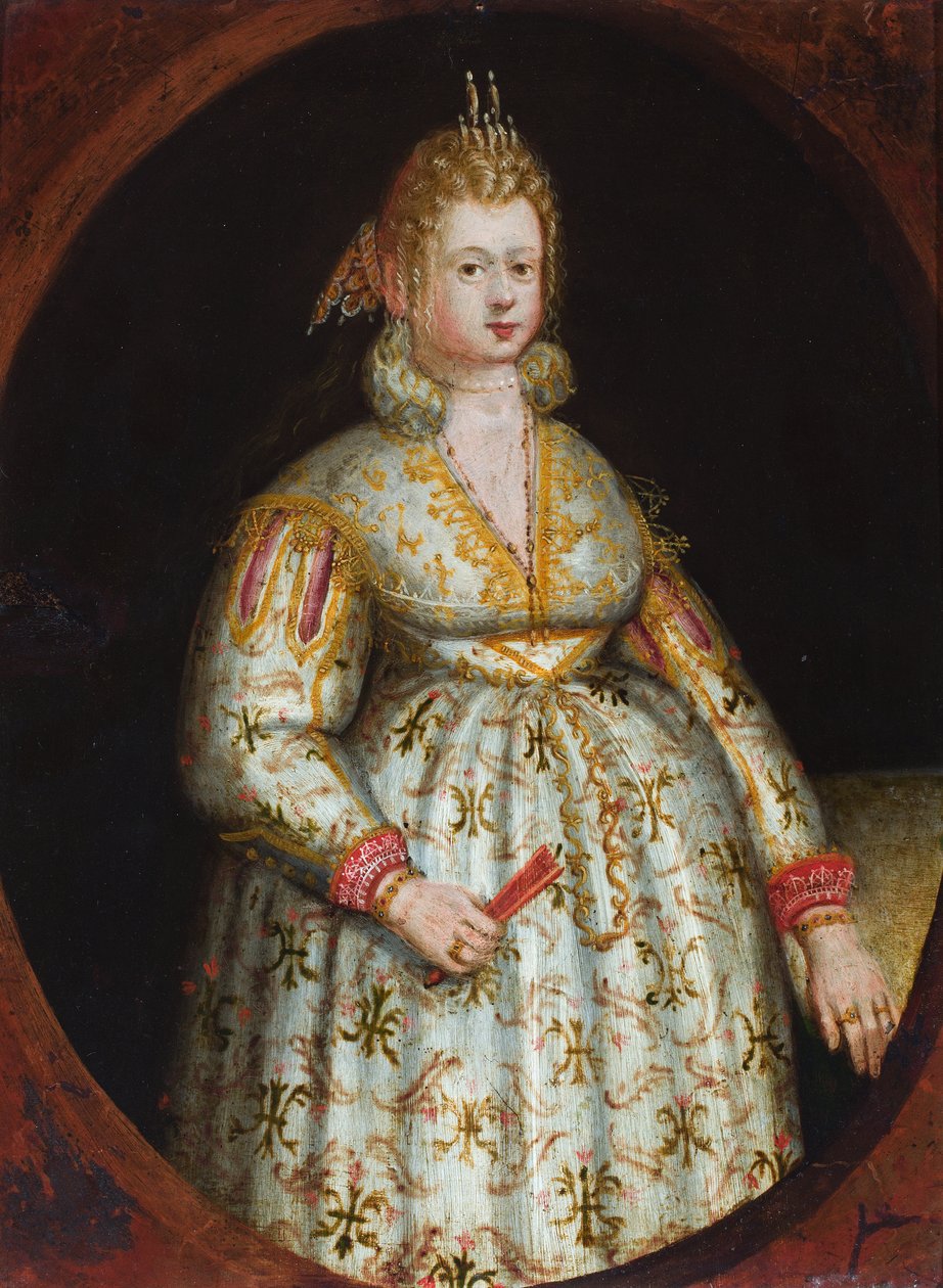 Il ritratto di una signora da David the Younger (follower of) Teniers