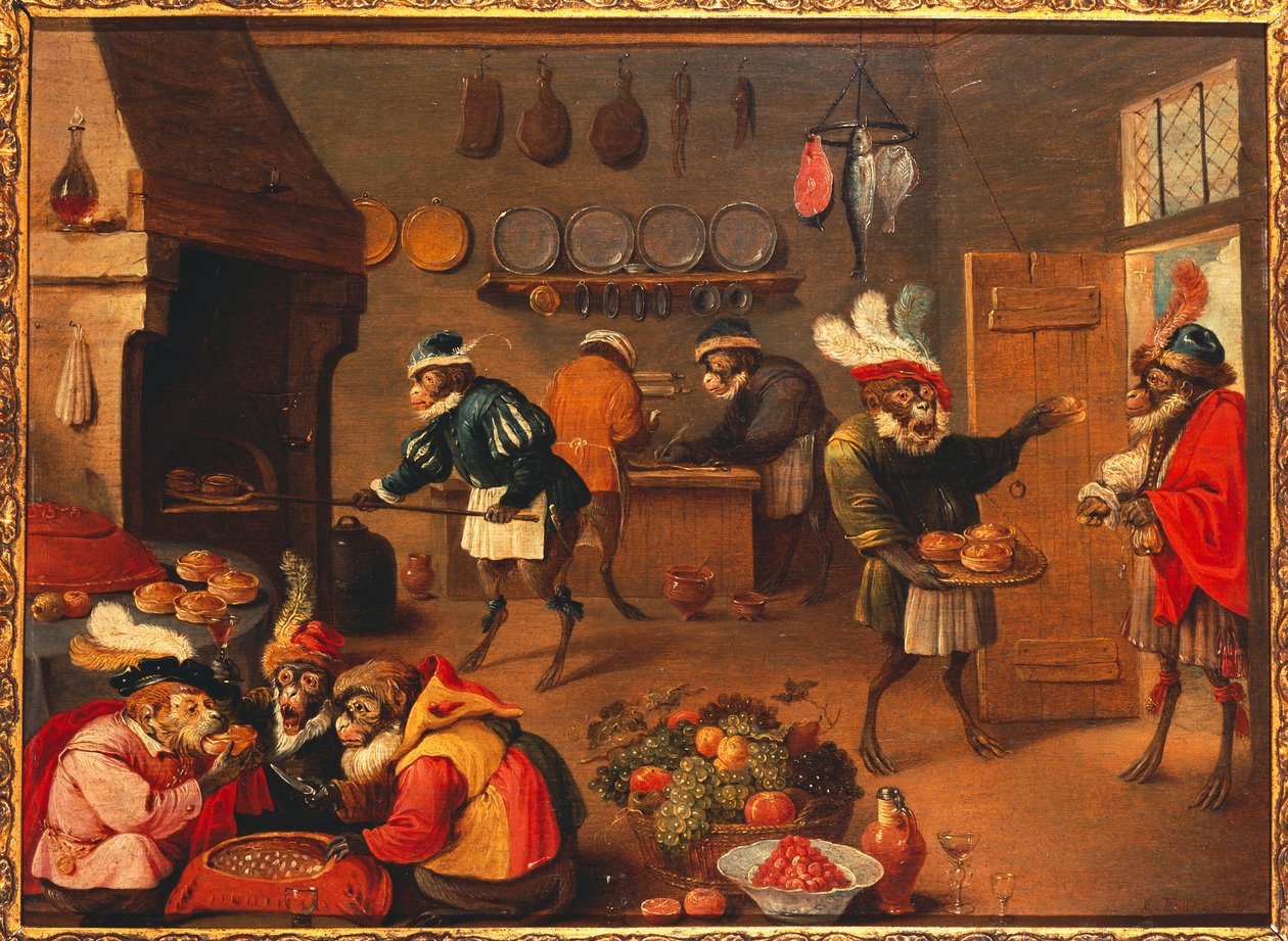La Scimmia Cucina da David the Younger Tenier