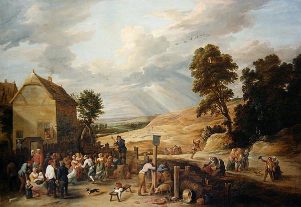 Danza Campestre davanti a una Locanda da David Teniers the Younger