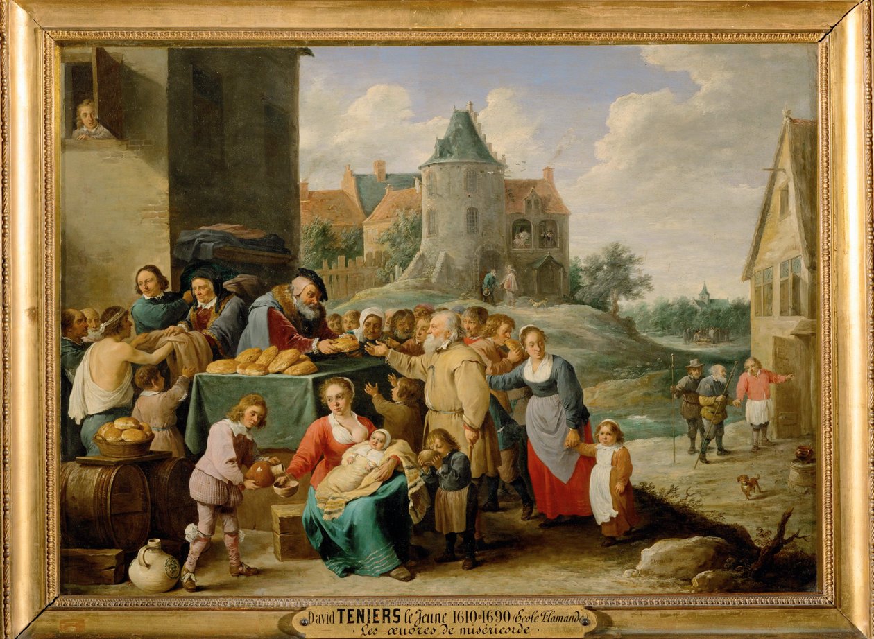 I sette atti di misericordia - Nutrire gli affamati ... da David the Younger Teniers