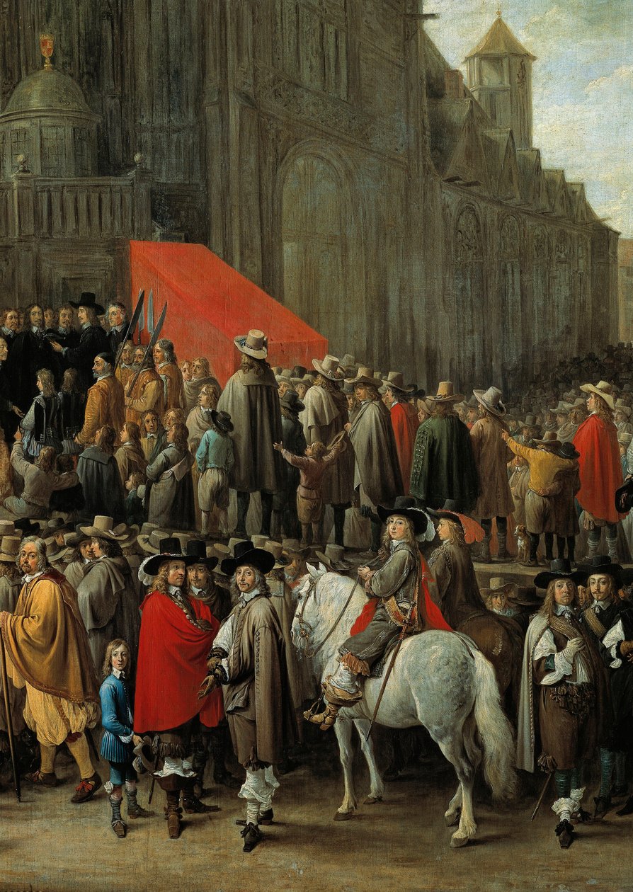 Il gioco del papegai a Bruxelles nel 1652 (dettaglio) da David Teniers the Younger