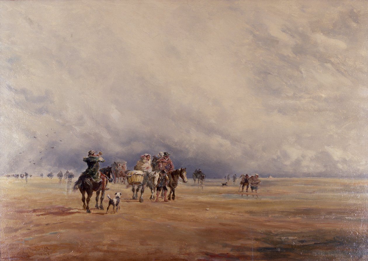 Lancaster Sands, Morecambe Bay (Tesori) 1842 da David the younger Cox