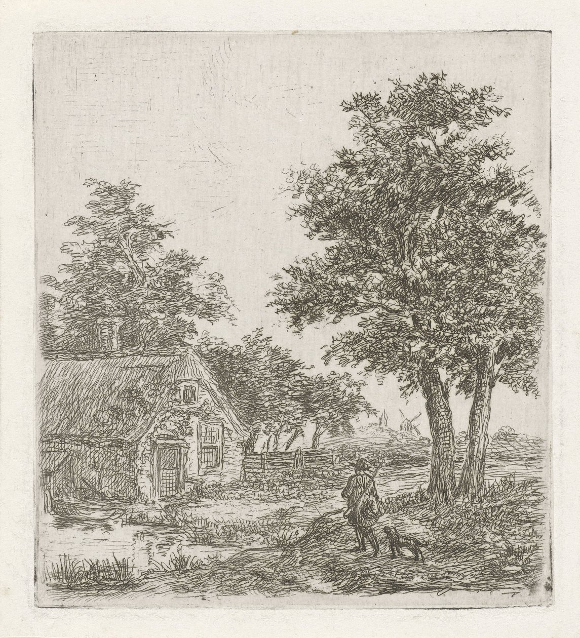 Cacciatore in un paesaggio da David van der Kellen