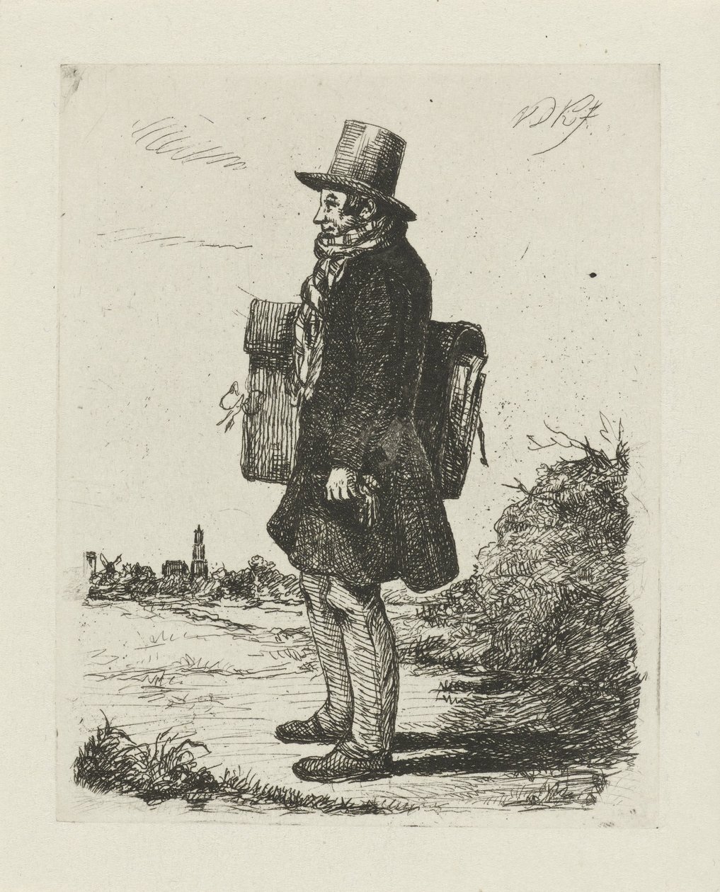 Ritratto di Hermanus Jan Hendrik Rijkelijkhuizen da David van der Kellen