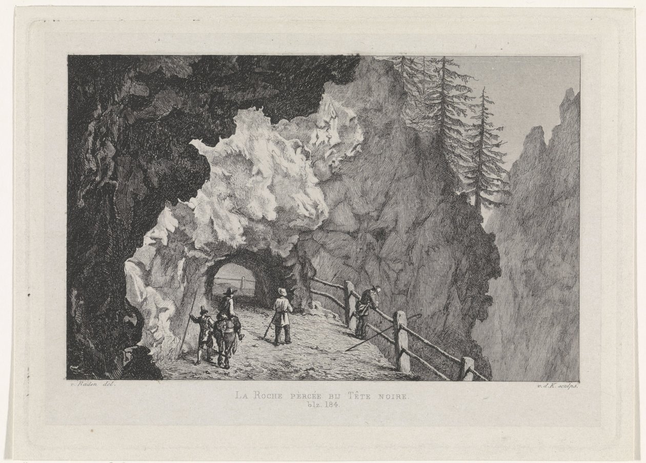 Passaggio nelle rocce da David van der Kellen
