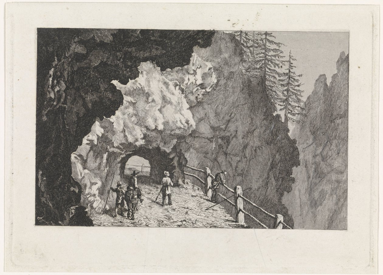 Passaggio nelle rocce da David van der Kellen