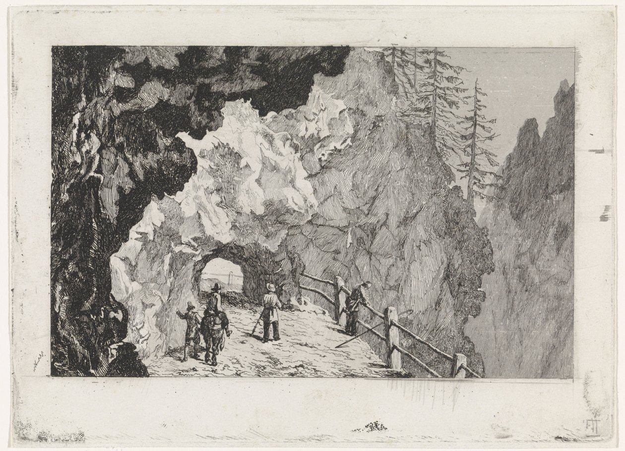 Passaggio nelle rocce da David van der Kellen