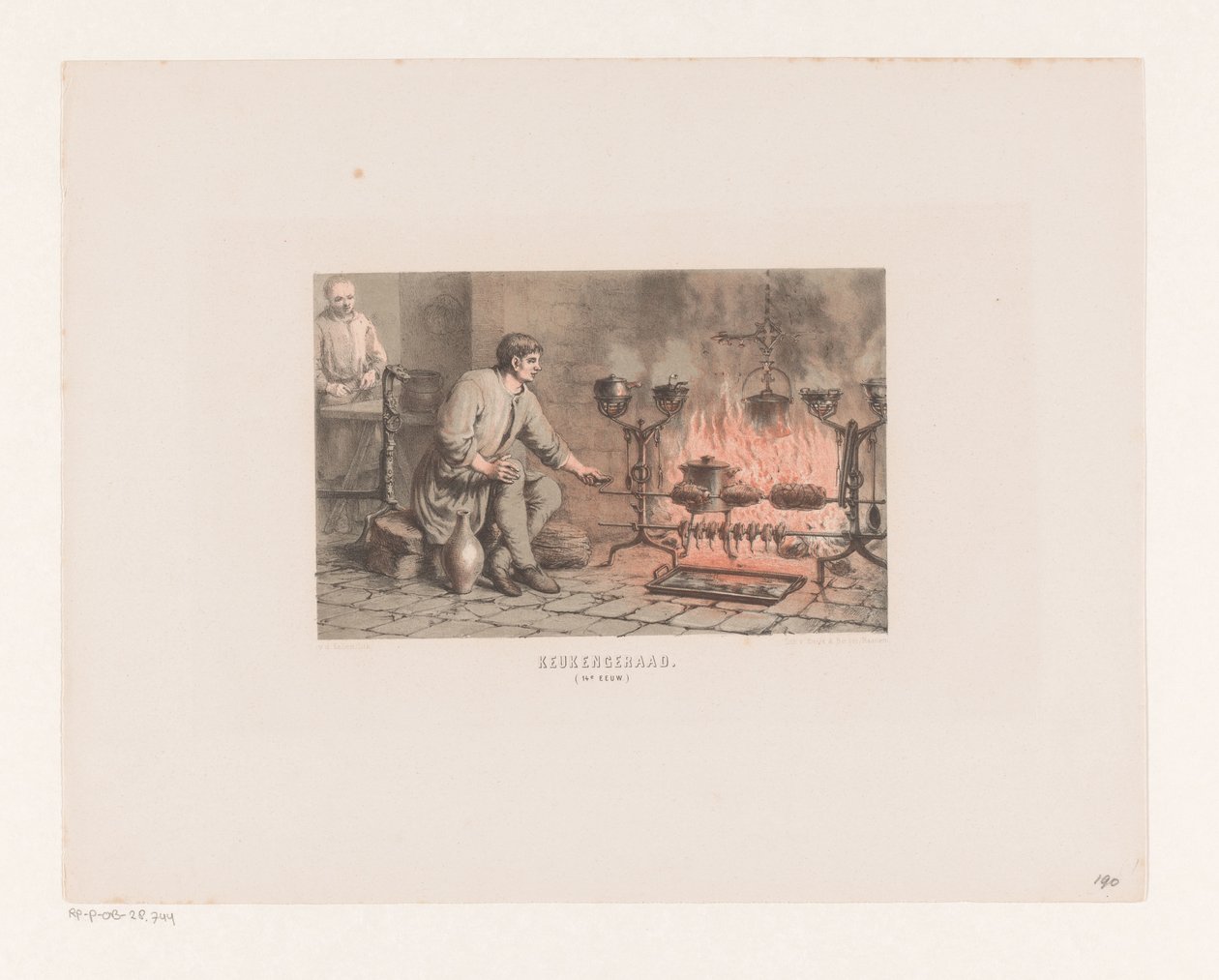 Utensili da cucina, XIV secolo da David van der Kellen