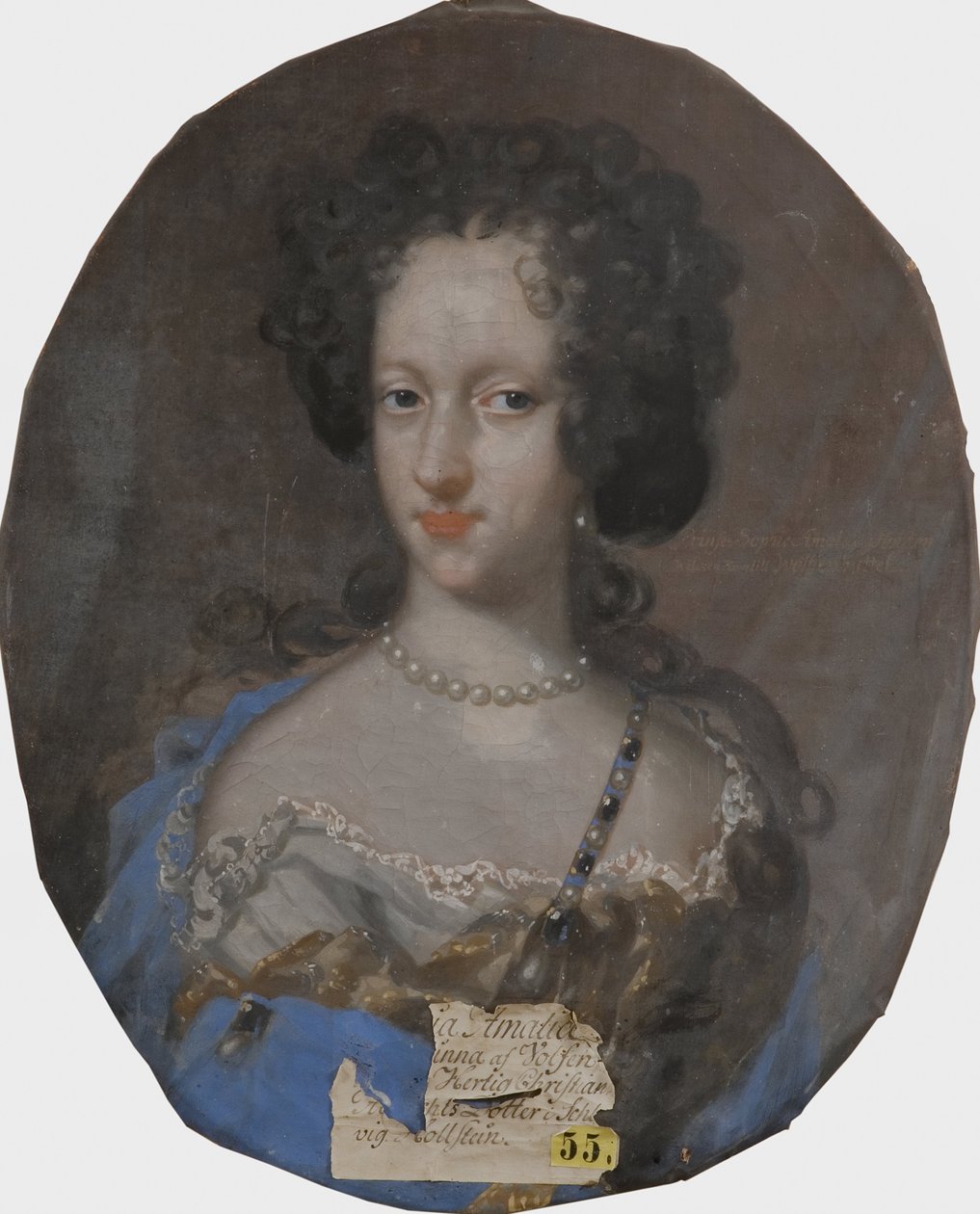 Ritratto della Principessa Sophie Amalie di Holstein-Gottorp (1670-1710), Duchessa di Brunswick-Lueneburg da David von Krafft