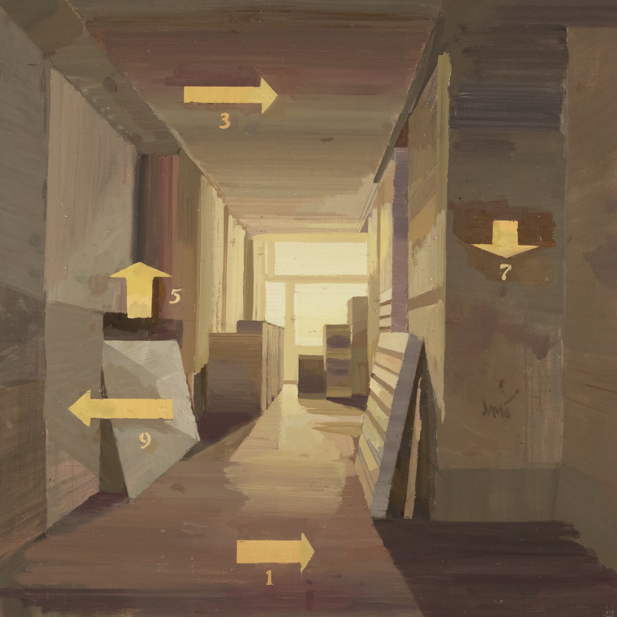 Musée des Aigles Modernes 19, 2024 (olio su lino) da Davis Lisboa