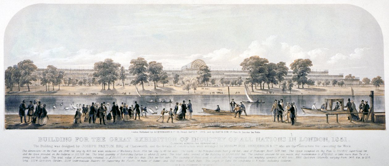 Grande Esposizione, Hyde Park, Londra, 1851 da Day and Son
