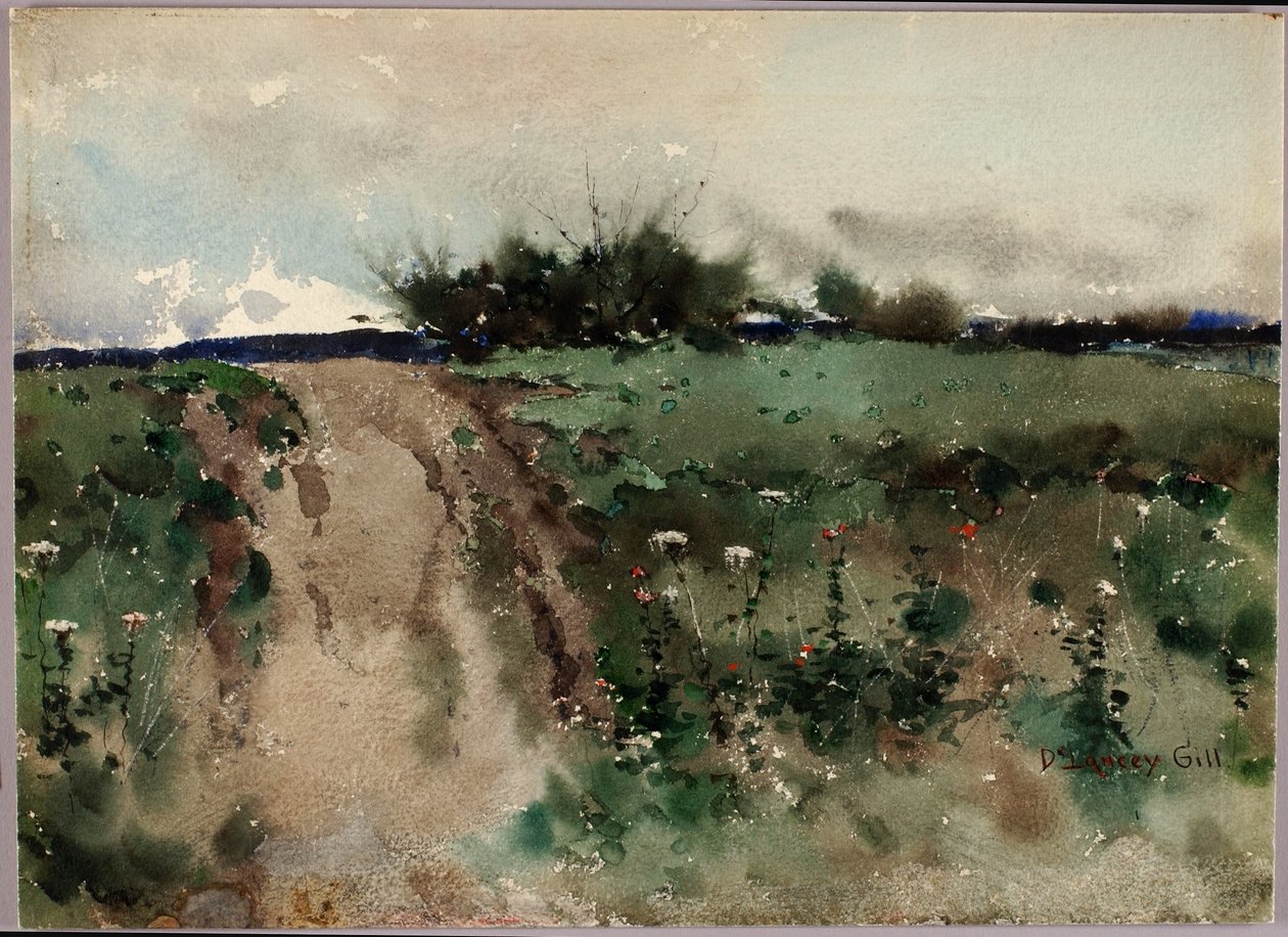 Schizzo di paesaggio da De Lancey Gill