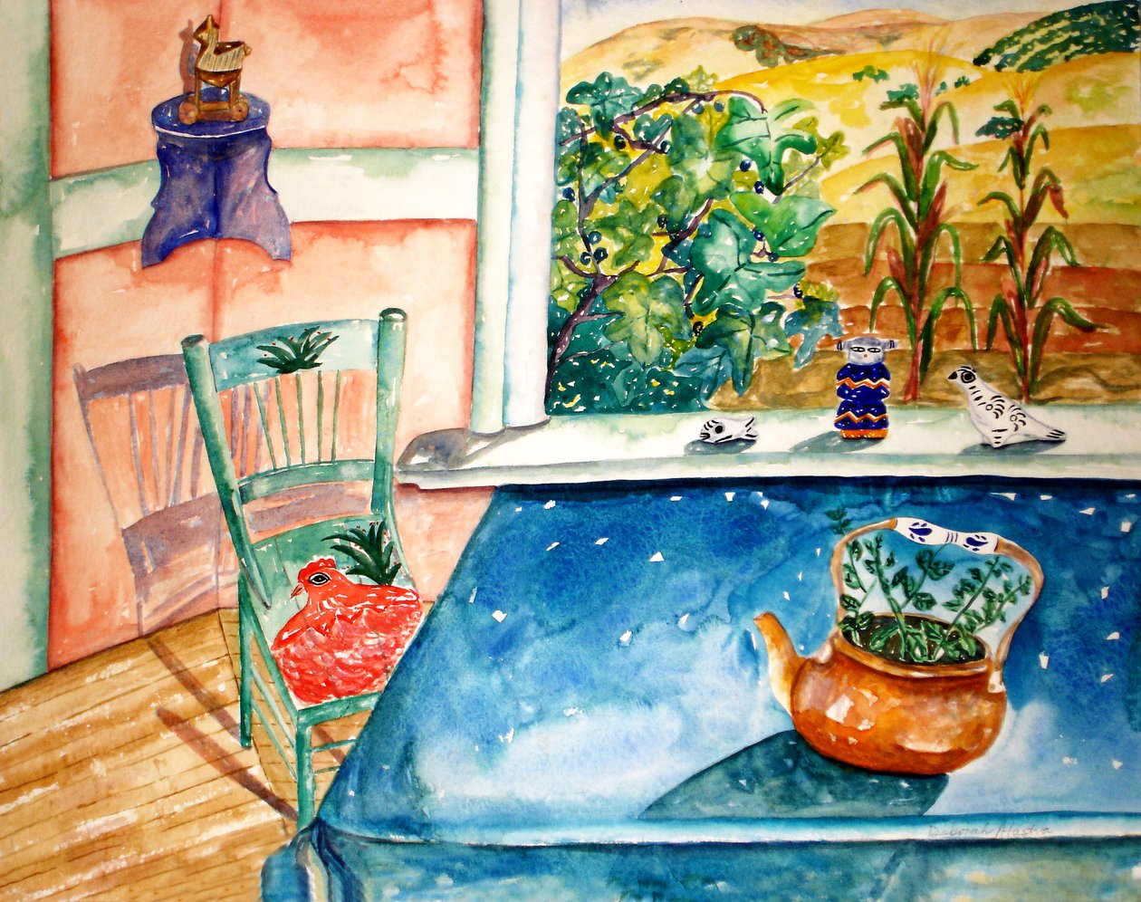 Tavolo blu da Deborah Eve Alastra